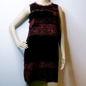 Anthropologie Zero to Sky Talya Velvet Shift Dress